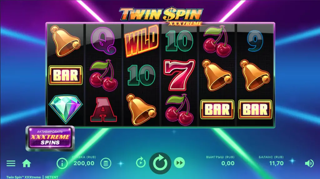 Игра в слот Twin Spin XXXtreme